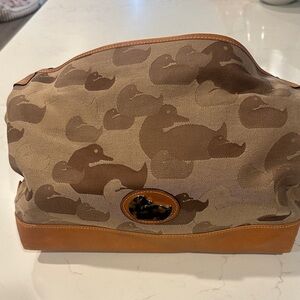 Dooney & Bourke Brown and Tan Duck-Print Hobo Bag